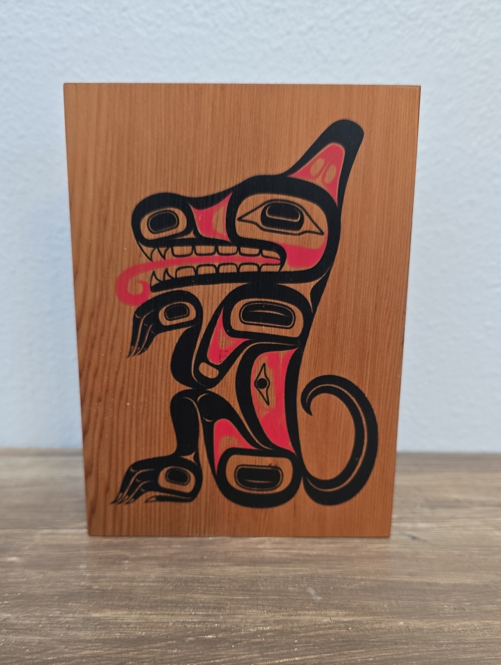 Native American Wood Box w/Lid